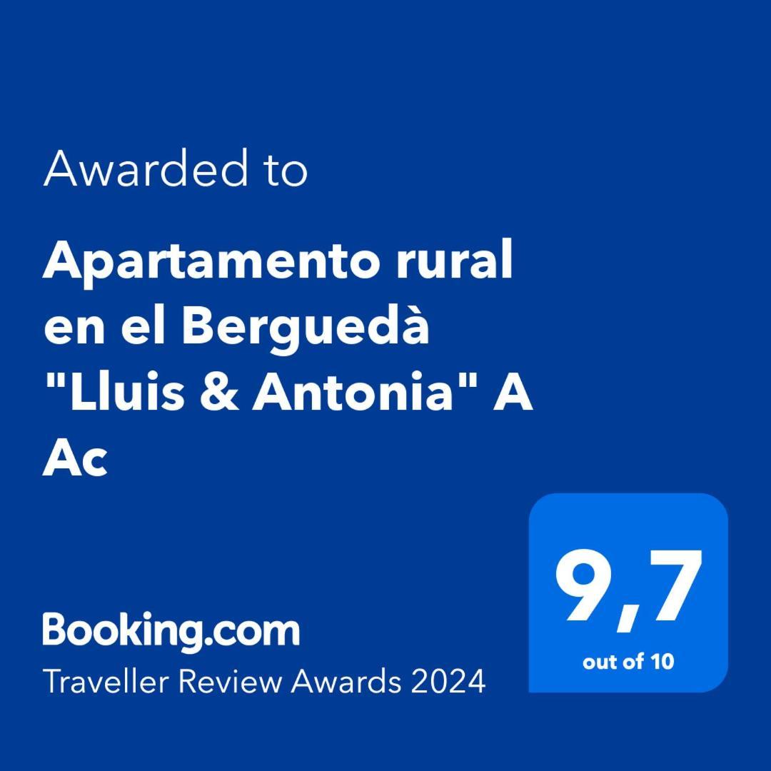 Apartamento Rural En El Bergueda "Lluis & Antonia" A Ac Sant Jordi de Cercs Zewnętrze zdjęcie